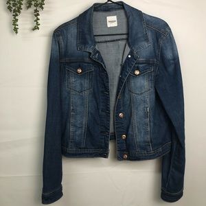 KENSIE | Women's Jean Denim Jacket Button Up | Small